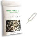 Sim Card Tray Pin Eject Removal Tool Needle Opener Ejector 10X Pack by iSYFIX for All iPhone, Apple iPad, HTC, Samsung Galaxy, and Most Smartphone Brands