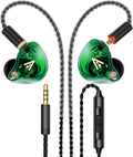 Vibes 202M Wired Earbuds - HiFi in Ear Monitor Headphones - Noise-Isolating Ear Buds w/ Mic - Clear Sound, Deep Bass & Comfort-Fit Gaming Earphones - MMCX to 3.5mm & Silver Plated Cord, Carrying Case