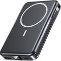 Magnetic Portable Charger, 10000mAh Power Bank, 5 in 1 Portable Charger with Built in Cable, 20W Fast Charging for Magsafe Battery Pack Compatible with iPhone 16/15/14/13 Pro/Pro Max, Samsung Series