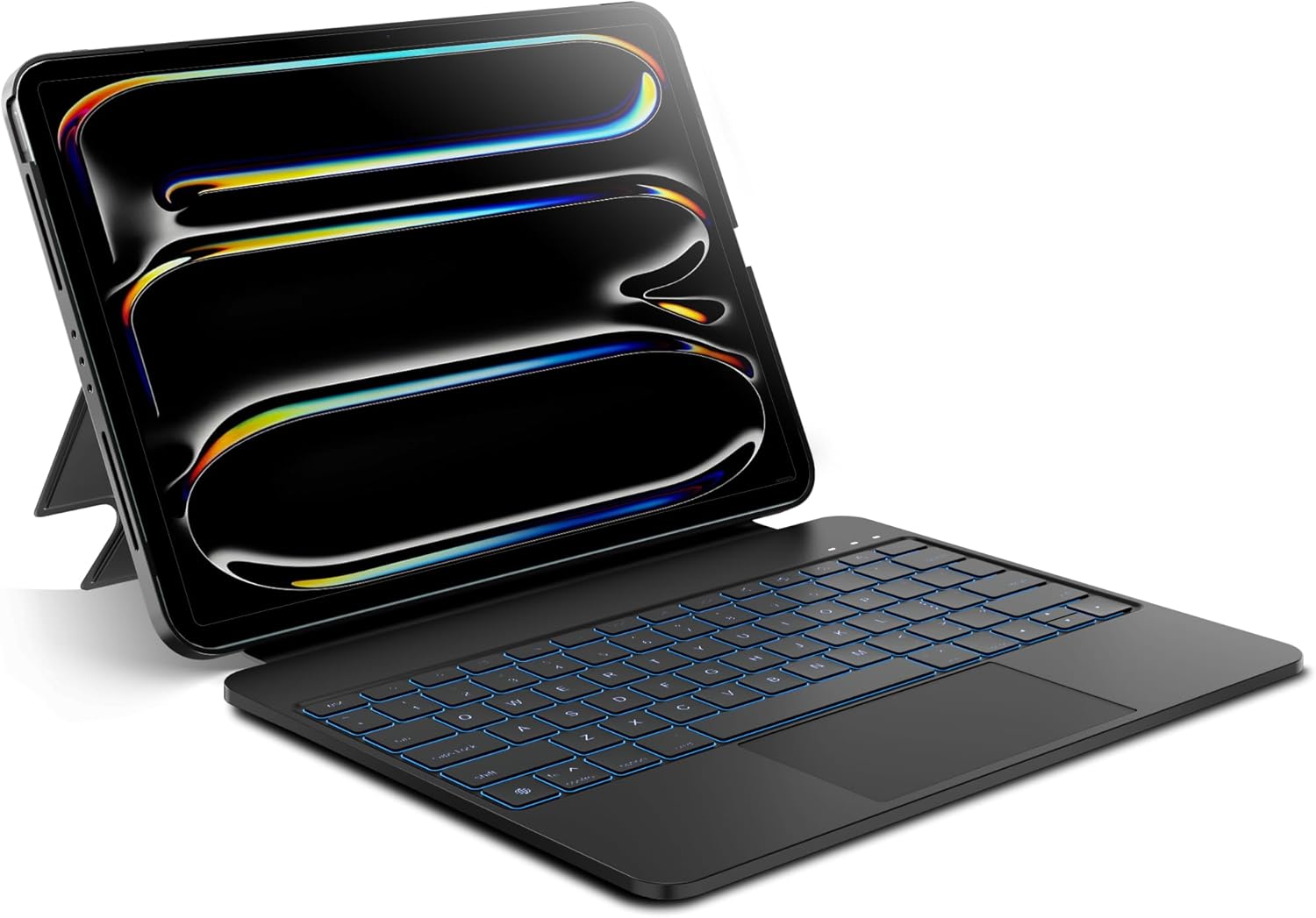 Detachable Keyboard Case for Apple iPad Pro 13 inch (M4) 2024: Wireless Backlit Keyboard with Trackpad, Magnetic Protective Cover