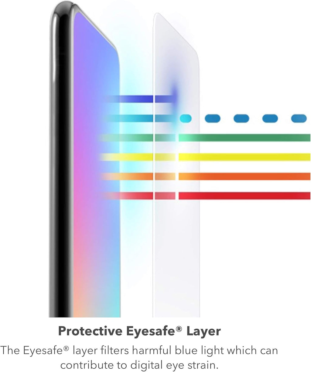 ZAGG InvisibleShield Glass Elite VisionGuard+ Anti-Microbial Screen Protector - for iPhone 12 Pro Max - Impact Protection, Scratch Resistant, Fingerprint Resistant, Smudge Resistant, Oil Resistant, clear (200106675)