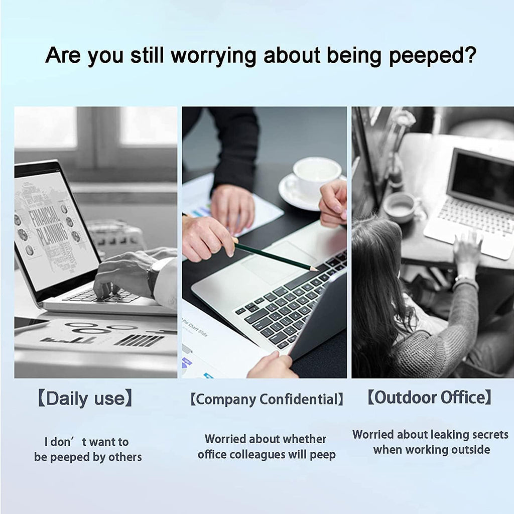 Computer Privacy Screen 24.5 Inch Removable Privacy Shield Anti Glare Monitor Protector, Two Installation Method, 16:9 Aspect Ratio Widescreen, Anti-Glare/Anti Blue Light/Anti Scratch Film