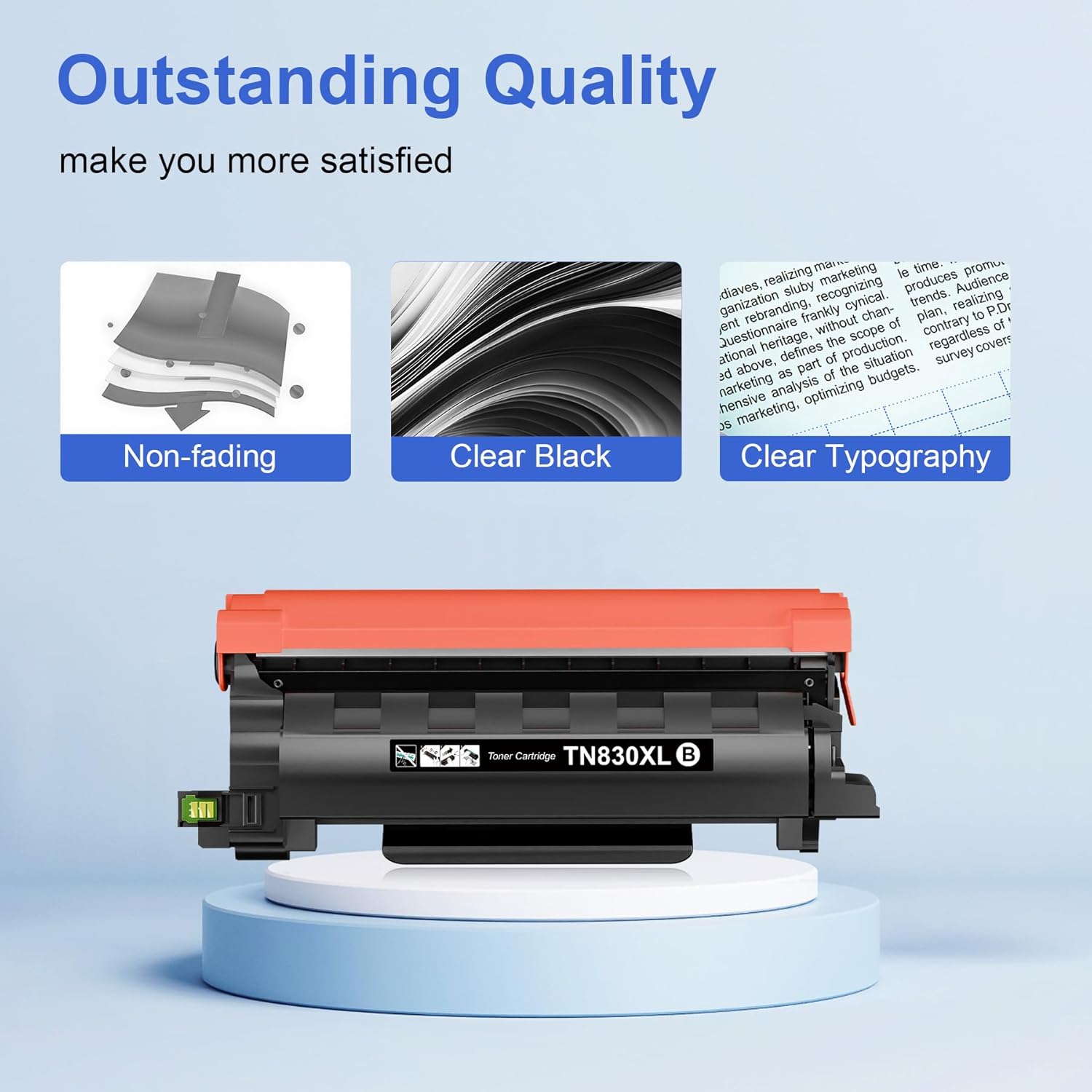 Toner Kingdom Compatible TN830XL Toner Replacement for Brother TN830XL TN830/XL/V/R TN-830XL with DCP-L2640DW HL-L2460DW HL-L2405W HL-L2480DW MFC-L2820DW MFC-L2760DW MFC-L2900DW XL (2 Black)