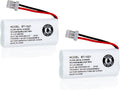 JustGreatDealz Battery BT-1021 BT1021 BBTG0798001 for Uniden Cordless Handset Telephones (2-Pack)