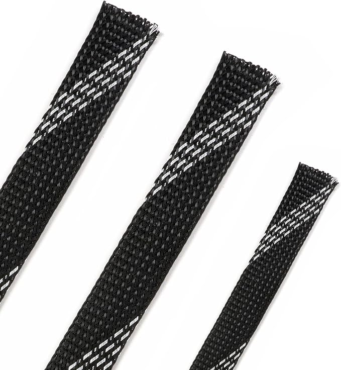 25ft PET Expandable Braided Cable Sleeve 1/6inch Pet Braided Cable Sleeve by PursuingaBetterLife