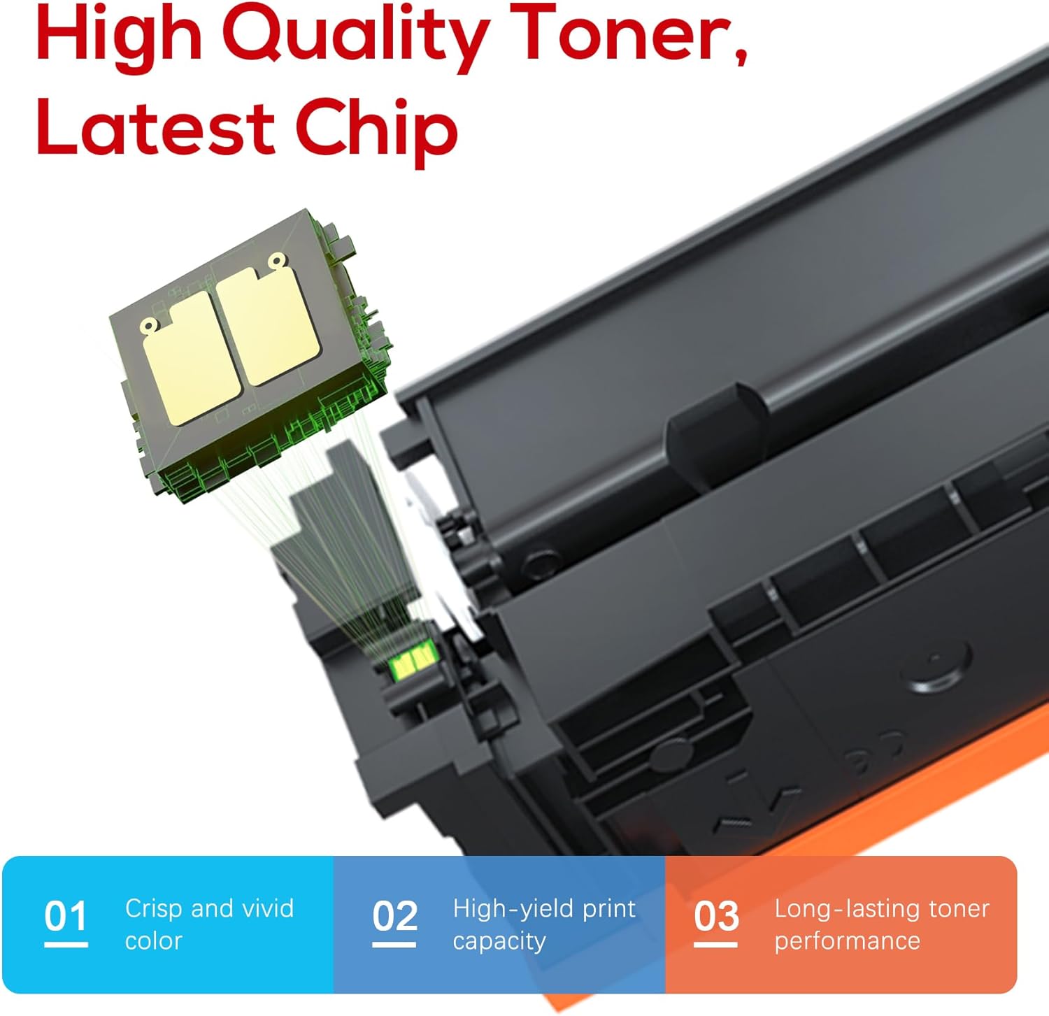 Compatible Canon 067H 067 Toner Cartridge Set Replacement for Canon 067H Compatible for Color ImageClass MF656Cdw LBP632Cdw MF654Cdw MF653Cdw LBP633Cdw MF650C LBP630C Printer (4 Pack)