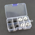 TAODAN 8PCS Black and Silver Aluminum Alloy Microphone Adapter Screws Set Tripod Adaptor Suitable for Shockproof Camera Mounts