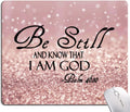 Mouse Pad, Premium-Textured Mouse Mat, Non-Slip Rubber Base Mousepad for Laptop, Computer & PC,9.5×7.9 in,Bible Be Still