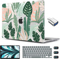 CISSOOK MacBook Air 13.6 inch Case A2681 M2 A3113 M3 with Touch ID, Tropical Palm Leaves, Hard Shell, Keyboard Cover, Screen Protector, Type C Adapter