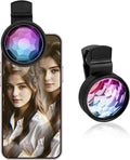 Kaleidoscope Prism Lens for iPhone & Android – Clip-On Multi Refraction Filter Lens for Mobile Photography, K9 Optical Glass Creative Phone Camera Attachment