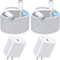 Fast Charging iPhone 16 Pro Charger,2-Pack 10 FT Long USB C Charger Woven Cable with 20W USBC Fast Charger for iPhone 16e/16 Pro/16 Pro max/16 Plus/16/iPhone 15/15 Pro/15 Pro Max/15 Plus,iPad Pro