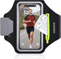 Running Armband with Earphone Pouch & Card Slot, Running Phone Holder for iPhone 16 15 14 Pro Max Plus Galaxy S25 S24 S23 Ultra, Up to 6.8" Phones