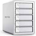 ORICO Daisy-Chain 5-Bay Hard Drive Enclosure External USB 3.2 Gen 2 Aluminum Das Enclosure Support 22TB and Expansion Max Up to 330TB for 3.5-inchs HDD -9958C3