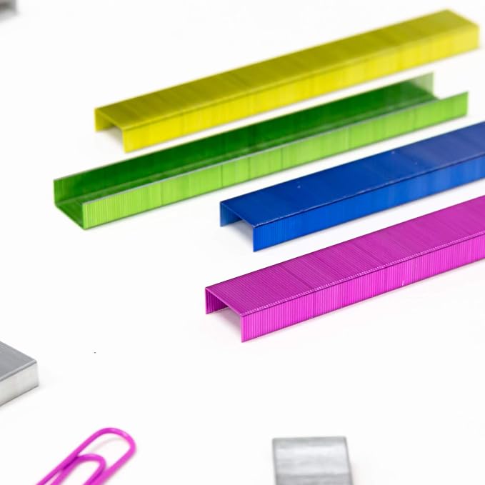 BAZIC Staples Standard Metallic Color 3000/Pack, Stapler Refill Standard Size - Image 6