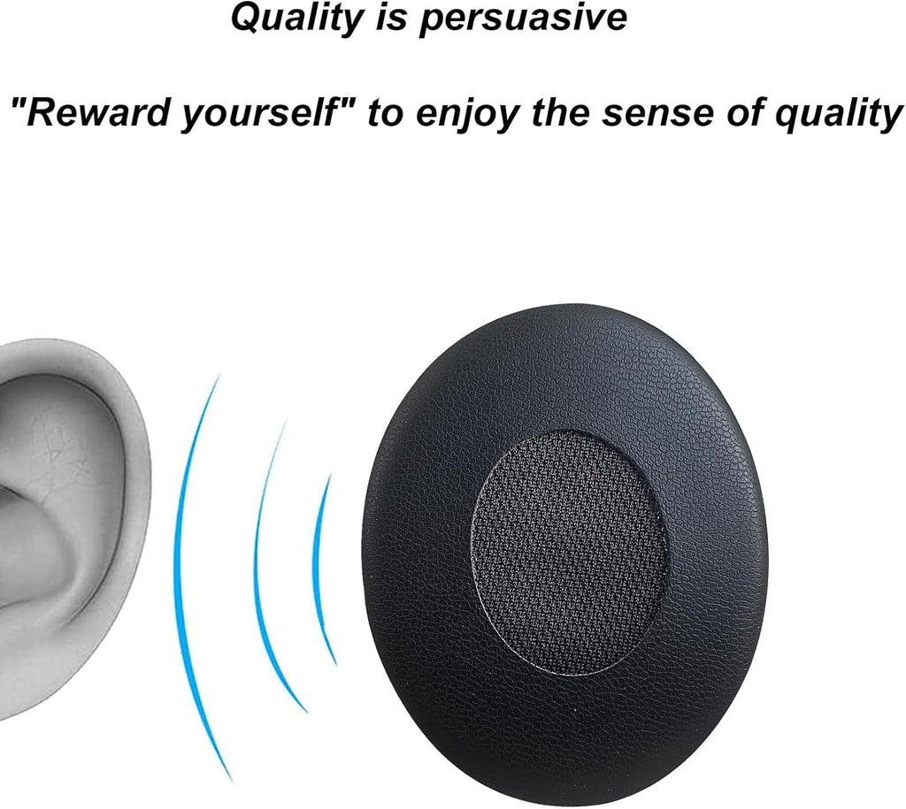 Bose QC3 Earpads,Headphones Replacement Ear Pads Memory Foam Ear Cushion Cover Kit for Bose QuietComfort 3 Headphone Accessories- Black