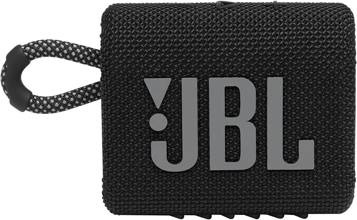 JBL Go 3 Portable Bluetooth Speaker - Waterproof and Dustproof, Available in Blue and Black