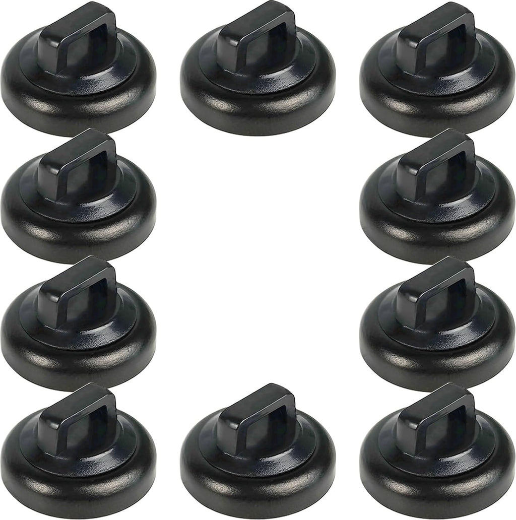 Magnet Zip Tie Mount Magnetic Zip Ties Mount Base Holder Multipurpose Wire Cable Holder Mount Wire Clips Management for Home Office Marine Electrical Wiring (D19 0.75in, 10 Piece)
