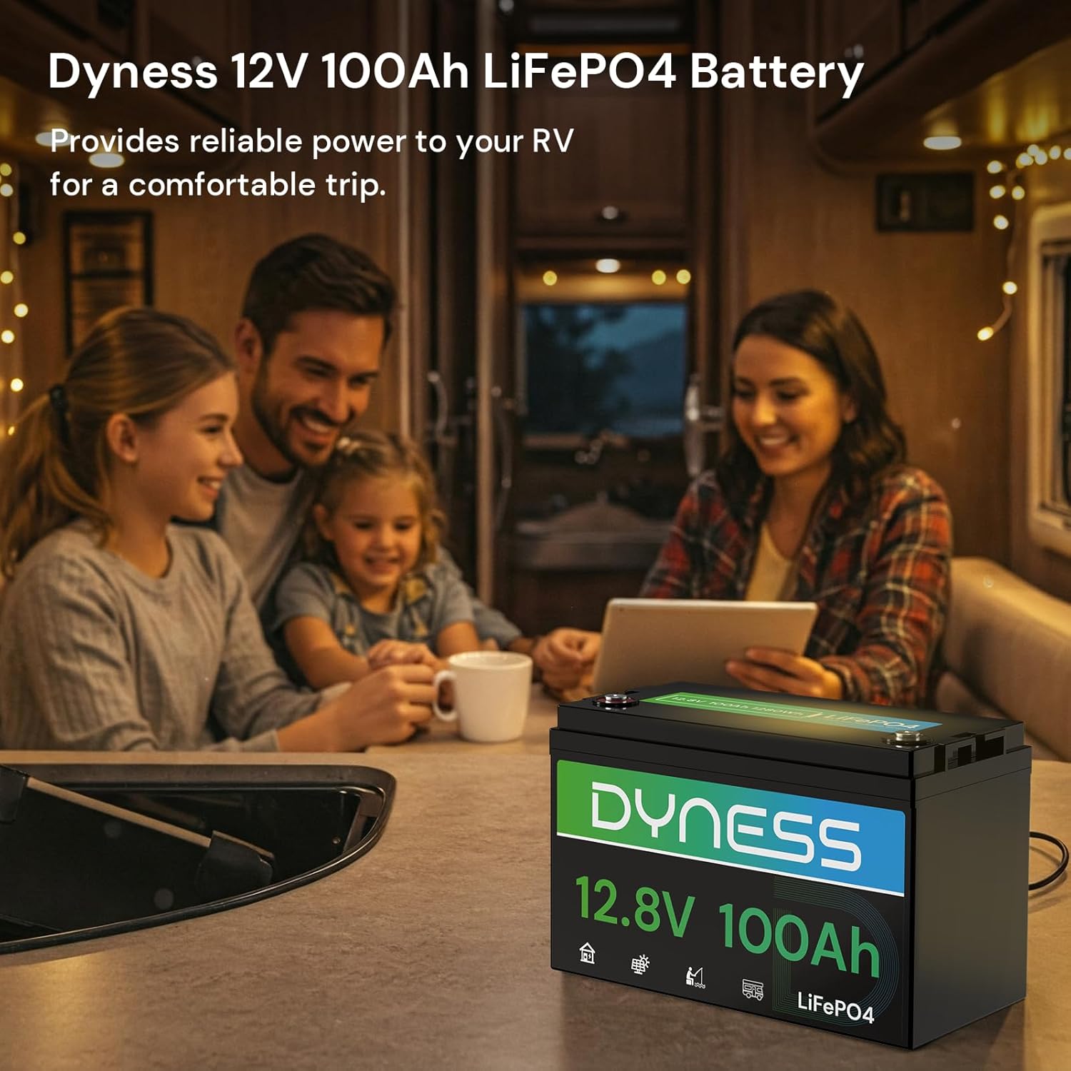 12V 100Ah LiFePO4 Lithium Battery BCI Group 31 with Low-Temp Protection, A+ Grade Cell Built-in 100A BMS, 12.8 Volt Lithium Battery Perfect for RV, Solar System, Off-Grid, Home Energy Storage