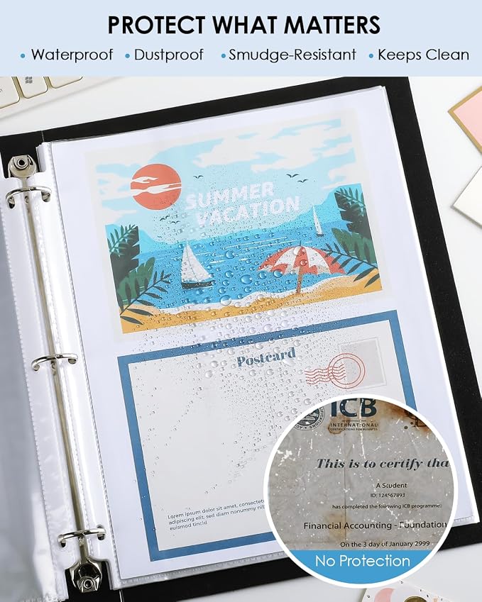 KTRIO Non Glare Sheet Protectors - Image 5