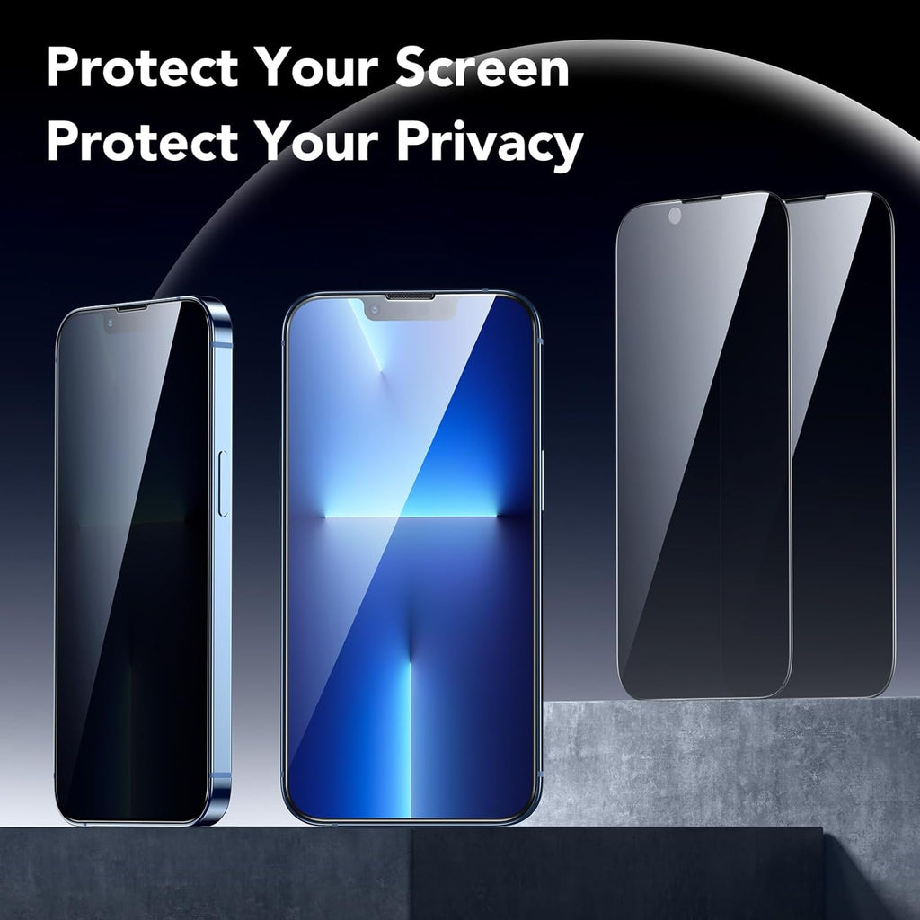 ESR 3 Pack for iPhone 14 Plus/13 Pro Max Privacy Screen Protector, Anti-spy Tempered-Glass Privacy Screen Protector, Micro-curved Edges, Case Friendly