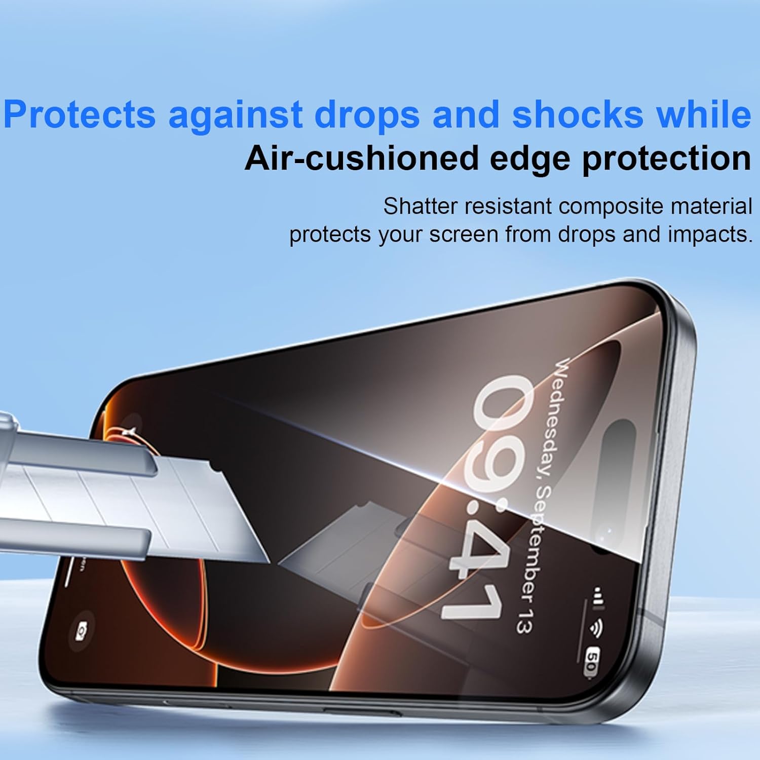 OneFish Full Edge Coverage Tempered Glass Screen Protector for IPhone 14 Plus/IPhone 13 Pro Max 6.7 inch 2 Pack Edge Reinforcement, Self-Aligning Installation, Case Friendly Privacy Screen Protectors