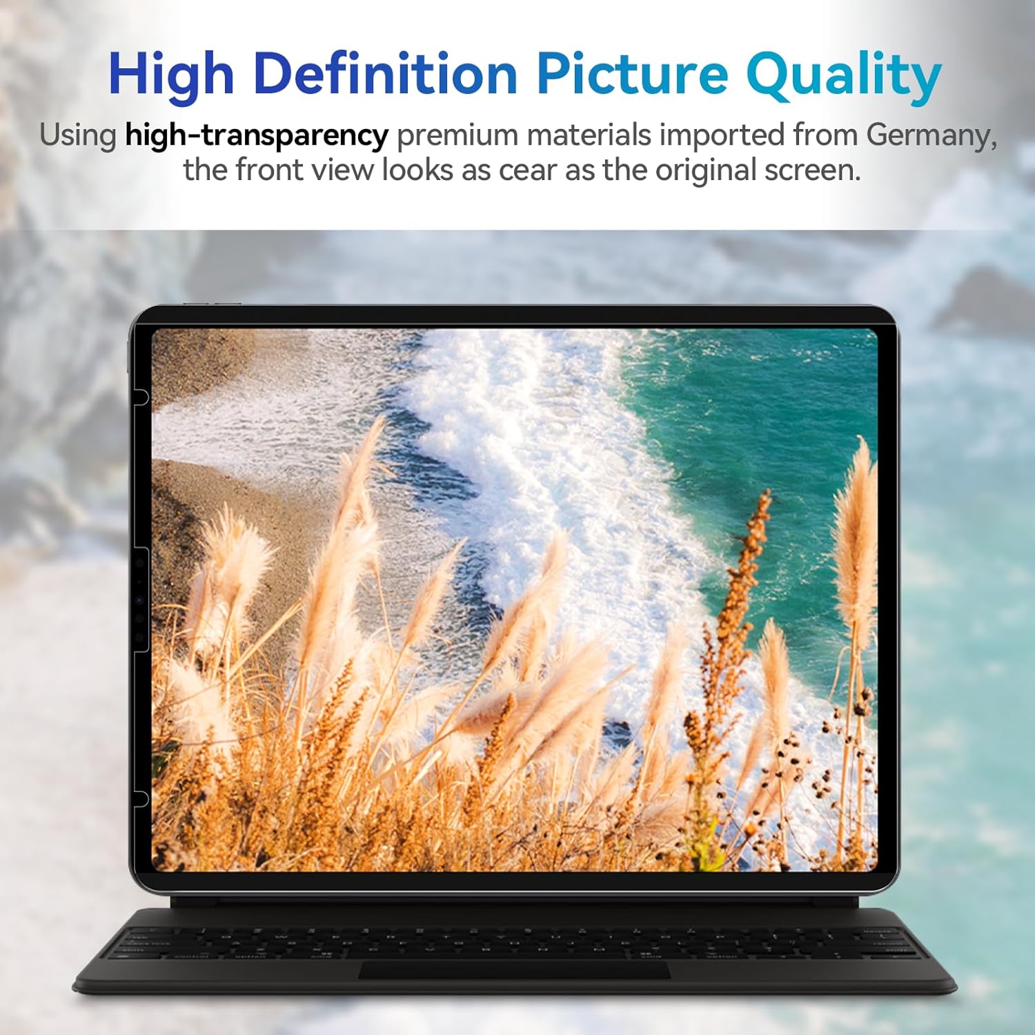Magnetic Privacy Screen Protector Compatible with iPad Air 5th 4th 10.9" & iPad Pro 11(2018-2022), Removable Anti Glare Blue Light Bubble-Free Black Security Protector Private Filter