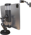 Universal Magnetic Tablet Holder 360°Adjustable 7.7" Aluminum Heavy Duty Arm 3.5" Magnetic Base for Car Dashboard, Gym, Kitchen Fits 4-13" Tablets, Phones