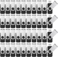 KEXIN 16GB USB Flash Drive Bulk 100 Pack 16G Thumb Drive Swivel Drive USB 2.0,Black,16GB 100 Pack