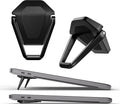 Laptop Stand for Desk, Portable Anti-Slip Keyboard Riser, Zinc Alloy Keyboard Stands, Computer Stand Compatible with MacBook Air/Pro, 10-15.6 Inches Laptops and Keyboards (Black)