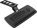 HUANUO Keyboard Tray Under Desk, 360 Adjustable Under Desk Keyboard Tray Slide Out, Ergonomic Pull Out Keyboard Tray Under Desk, 25"W x 9.84"D