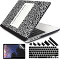 DONGKE for M4 MacBook Pro 16 Inch Case 2024 2023 2021 A3403 A3186 M3 A2991 M2 A2780 M1 A2485 Pro/Max Chip, Plastic Hard Shell Case & Keyboard Cover for Mac Pro 16 with Touch ID, Composition Book