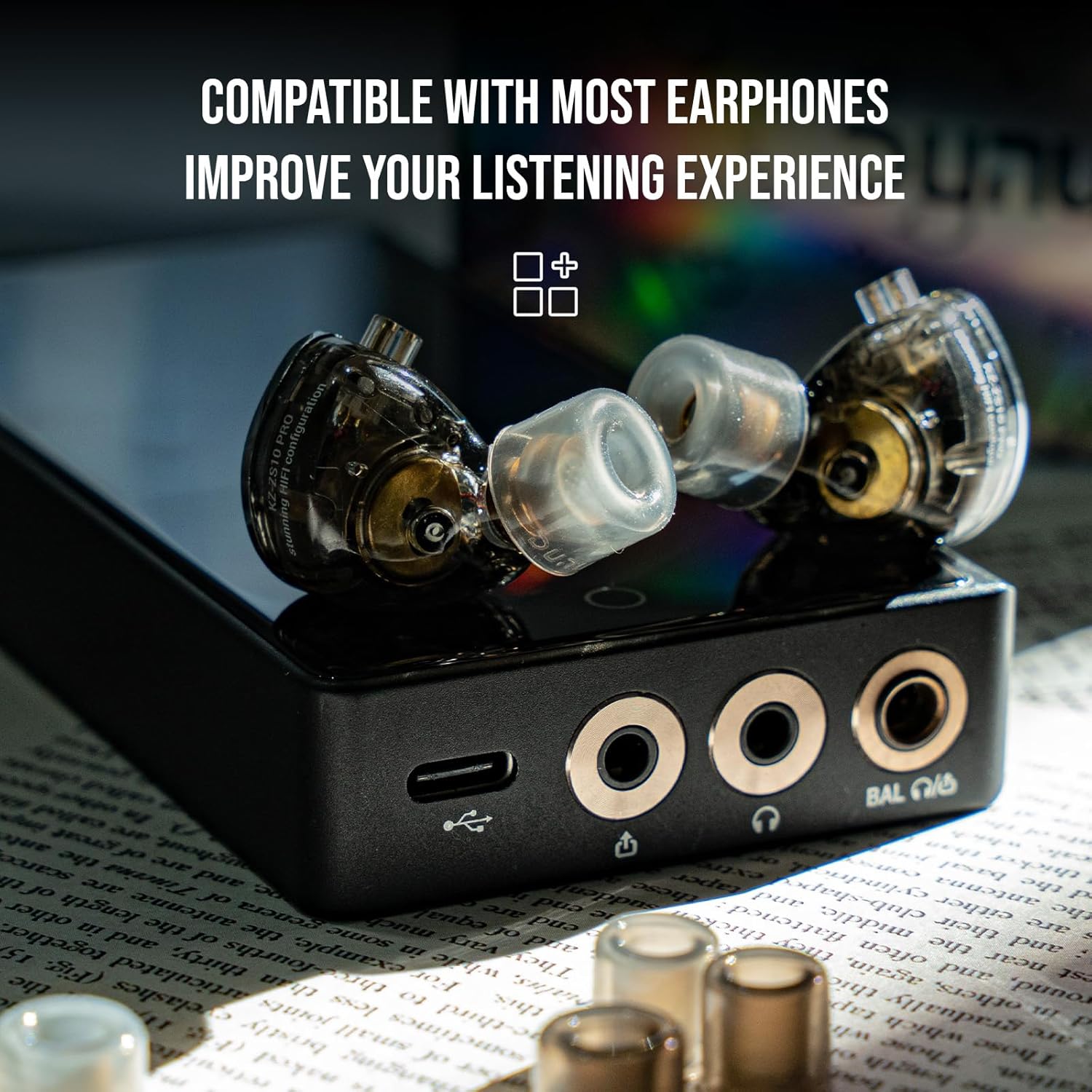 Linsoul DUNU S&S Silicone Eartips S/M/L (3pairs) for Nozzle Diameter from 4mm-5.5mm for Stage Studio, for KZ ZS10 Pro, 7HZ Zero, Orchestra Lite, TANGZU Wan'er S.G IEM (S/M/L- Each Size 1 Pair)