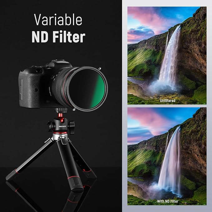 NEEWER 2 in 1 46mm Variable ND Filter ND2–ND32&CPL Filter No X Cross/30 Layer - Image 9