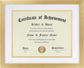 ELSKER&HOME 8.5 x 11 Certificate Frame Gold by ELSKERHOME