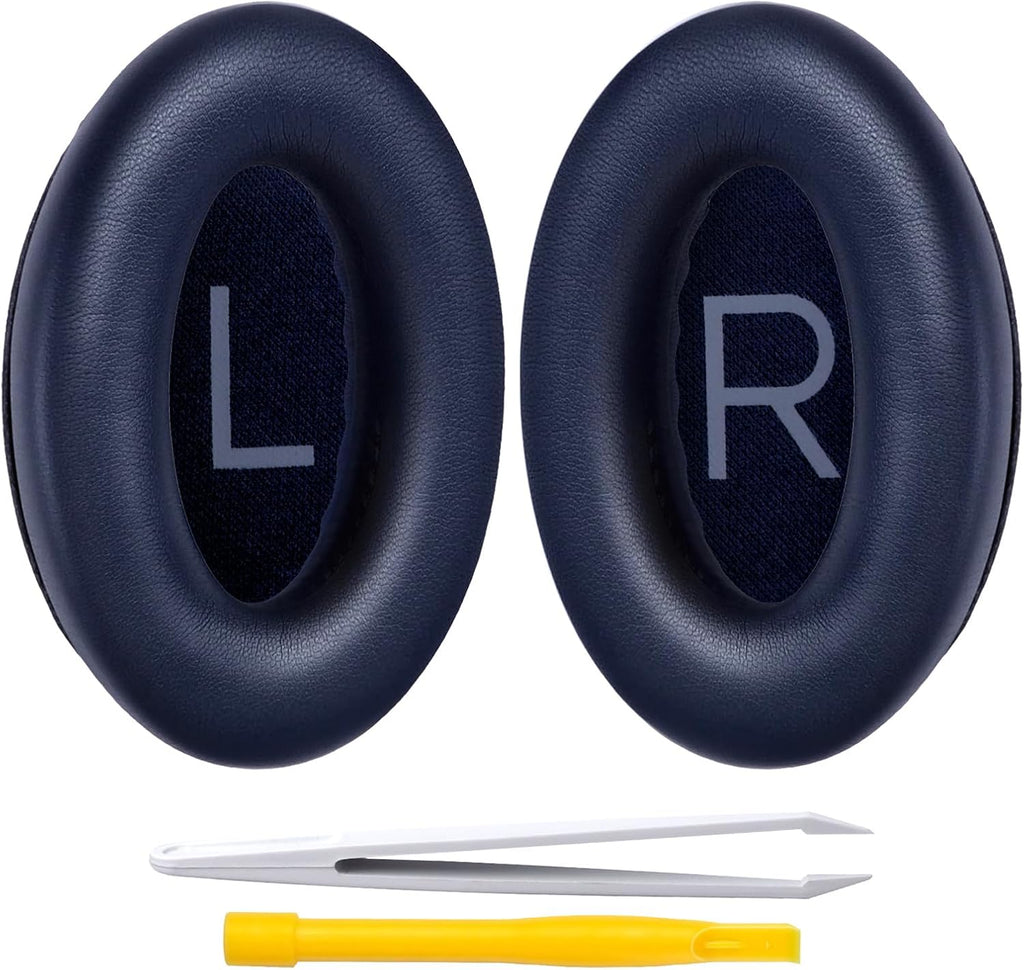 Replacement Ear Pads for Bose QuietComfort 45 (QC45)/QuietComfort SE (QC SE)/New QuietComfort Wireless Over Ear Headphones, Earpads Cushions with Softer Leather and Thicker Memory Foam