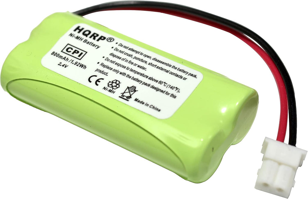 HQRP Cordless Phone Battery Compatible with VTech BT162342 / BT262342 / 89-1347-01-00/8913470100 / 89-1347-02-00/8913470200 / 2SNAAA70HSX2F Replacement