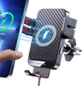 Wireless Car Charger, MOKPR 15W Fast Charging Auto-Clamping Phone Mount Air Vent Cell Phone Holder Compatible with iPhone 16 15/14/13/13 Pro/12 pro/12, for Samsung Galaxy S23/S22/S21/S20, Red