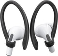 2 Pairs AirPods Ear Hooks for AirPods Pro 2, AirPods Pro, AirPods 4, 3, 2 & 1, Upgraded Anti Slip Sports Clip Hooks for AirPods 1, 2, 3, 4,Pro, Pro 2 – Black