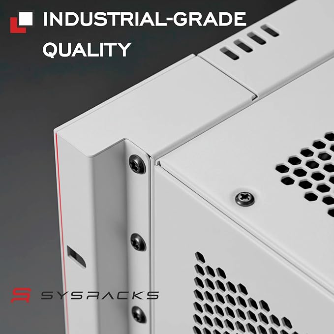 9U Wall Mount Server Rack Cabinet 24” Deep, 19” Network & AV Enclosure - Image 8
