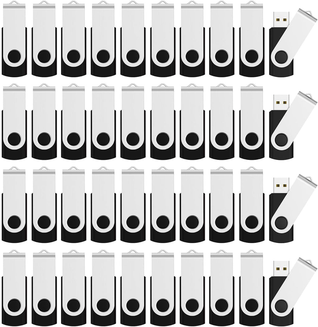 Aiibe 16GB Flash Drive 100 Pack USB Drives 16GB USB Flash Drives Bulk Thumb Drive USB 2.0 Memory Stick PenDrive, Black