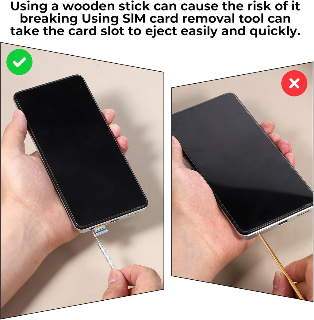 SIM Card Removal Pin, 12 Pack SIM Card Removal Tool Cards Tray Ejector Pin Tools Ejectors Pins Tools Ejectors Pins Needle Remover with All Models Cell Phone Pad Samsung Galaxy HTC Smartphone