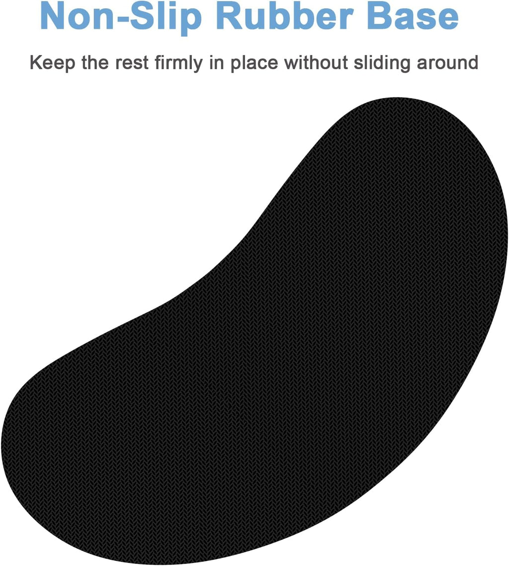Dapesuom Mouse Wrist Rest, Ergonomic Memory Foam Mouse Wrist for Computer Desk Mats Support, Hand Rest Pad Cushion for Gaming, Office, Laptop, Men, Women, Pain Relief & Easy Typing, Navajo White