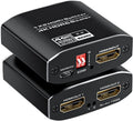 1x2 HDMI Splitter, HDR 4K@60Hz HDMI spliter 1 in 2 Out, Supports HDMI 2.0, HDCP 2.2, Mirror Screen Monitors Supports EDID Control for Xbox PS3/4/5 PC DVD Fire Stick Blu-Ray Player TV
