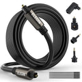 Elecan Optical Audio Cable 100 Ft Digital Audio Toslink Cable Cord-Fiber by Elecan