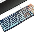 Keyboard Cover Silicone for Logitech K200 K260 K270, Keyboard Cover for Logitech K200 K260 K270 Ergonomic Wireless Keyboards, MK200 MK260 Keyboard Skin Waterproof Dustproof (Mint Green)