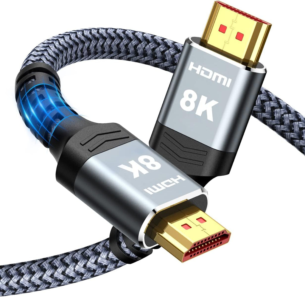 Highwings 8K Long HDMI Cable 20FT/6M 48Gbps, 2.1 High Speed HDMI 8K60Hz 4K120Hz 144Hz eARC HDR HDCP 2.2 2.3 Compatible for Gaming, PS5 and Monitor