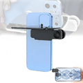 Mirror Effect Lens, Smartphone Camera Mirror Reflection Clip Kit Phone Camera Shooting Reflection Mirror Adjustable HD Glass Smartphone Photography Flip Mirror for All Phones (Black)