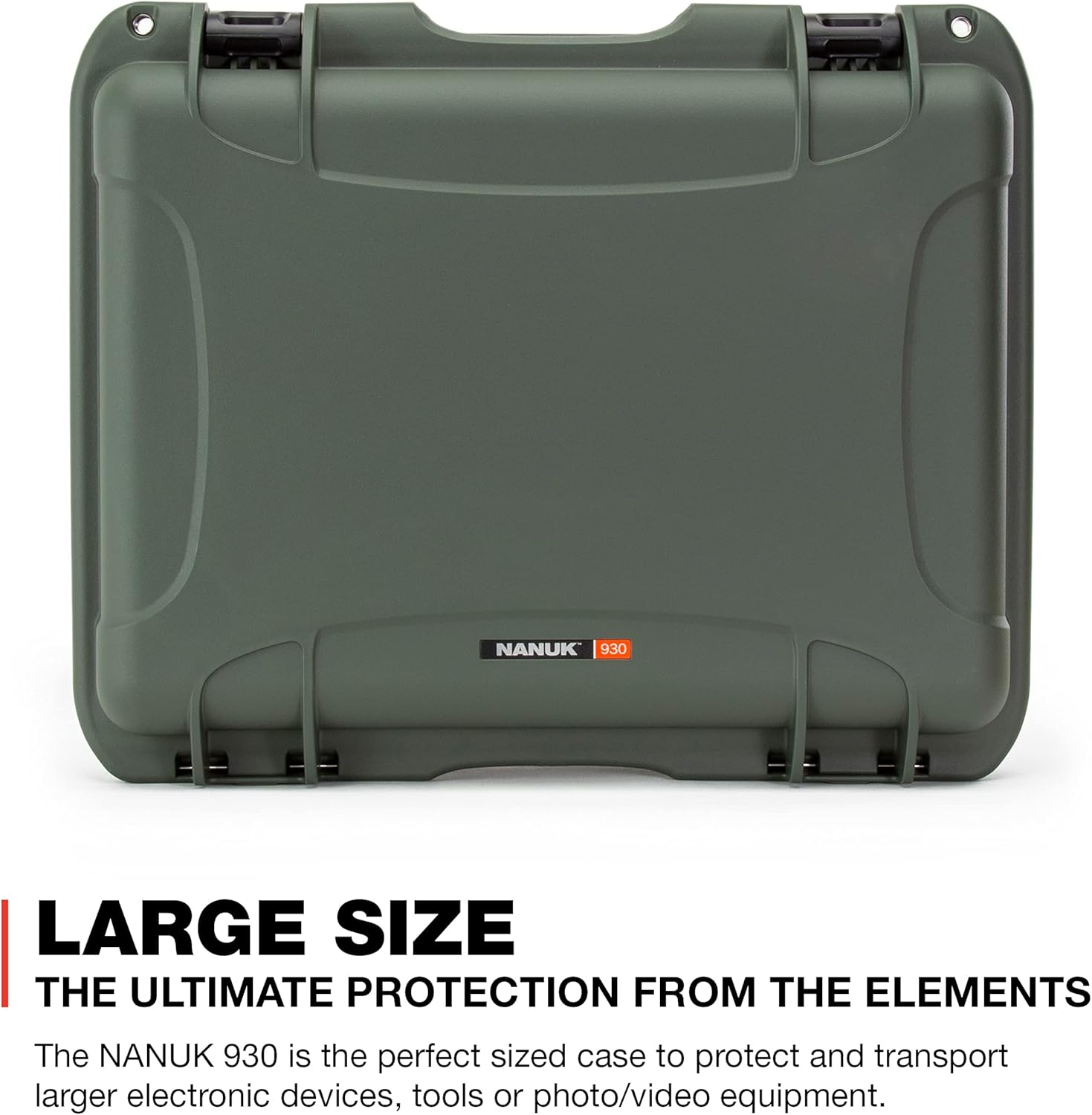 Nanuk 930 Waterproof Hard Case with Padded Dividers - Olive