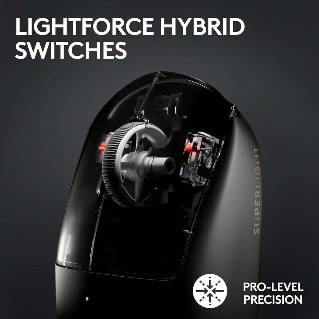 Logitech G Pro X Superlight 2 Lightspeed Wireless Gaming Mouse + G Pro X TKL Lightspeed Wireless Gaming Keyboard (Linear) Bundle - Black