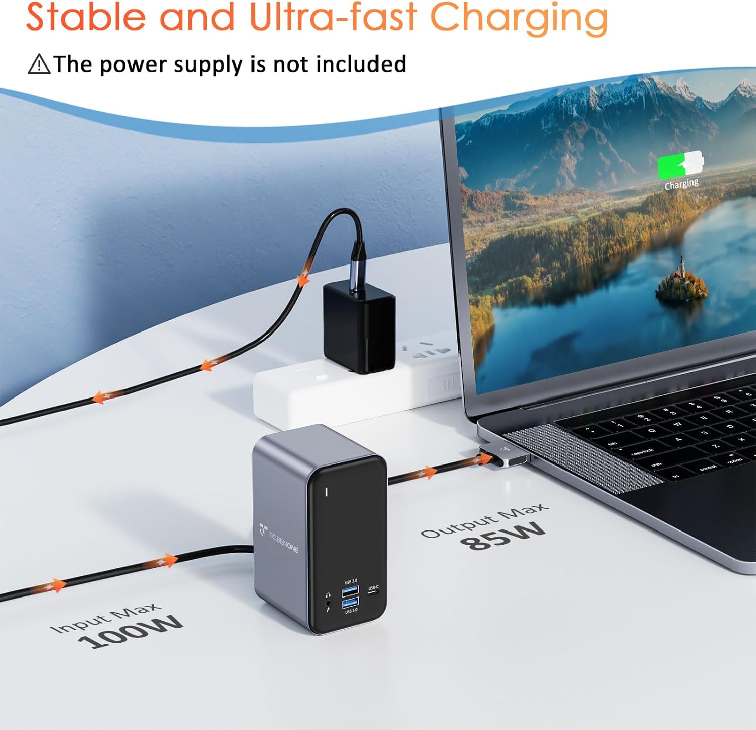 USB C Docking Station Dual Monitor for MacBook Pro, 15 in 2 USB C Laptop Docking Station Dual Monitor HDMI for MacBook Pro/Air with 2 4K HDMI Display, 6 USB A,USB C, SD&Micro SD,LAN, 87W PD 3.0